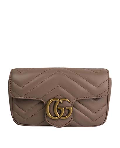 Gucci Marmont Matelasse Super Mini Bag, front view